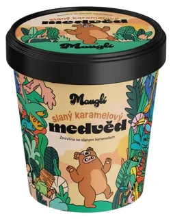 Zmrzlina Mauglí Slaný karamel s medvědem